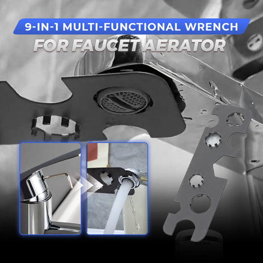✨🔧 "Fix Leaks in 10 Seconds—No Plumber Needed!" 💧🔧9-in-1 Multi-functional Wrench for Faucet Aerator!