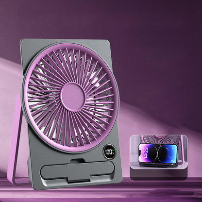🔥Hot Sale 50% RABATT Leschten Dag🔥Ultra dënnen USB nofëllbare Mini-Ventilator mat Kaart