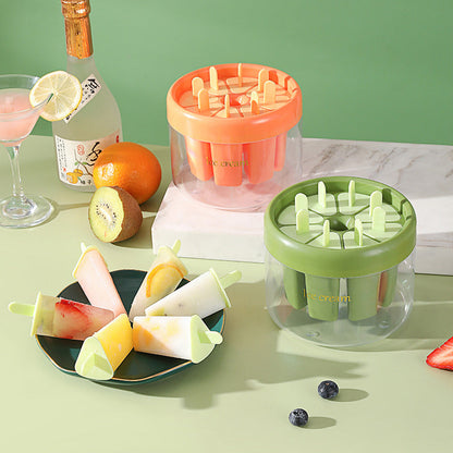 📢📢50% OFF !! ⏰8-cavity ice pop mold – healthy, sticks + box – homemade ice pops