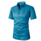 📢📢30% OFF !! ⏰50K+ SOLD!👴🕊️ Men's Short Sleeve Dress Shirt – Dressed up, not stressed. Soft stretch, no iron needed. Looks great with chinos or dress pants. Perfect for birthdays, anniversaries or Sunday best. ✨👔