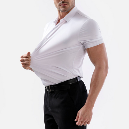✨LESCHTEN DAG VERKAAF 50% RABATT✨Männer Kuerzärmlech 4-Wee Stretch Hemd