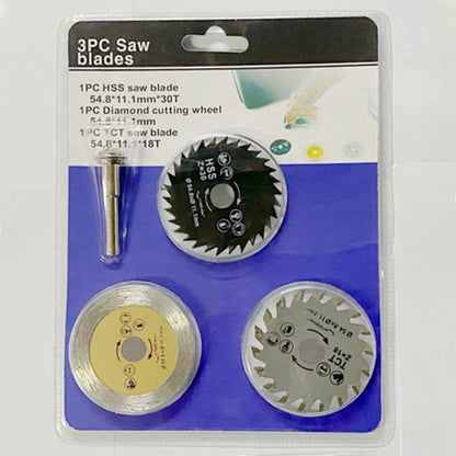 ⚙️HSS Small Saw Blade 3 PCS Set"🔪⚡️ CutMaster – Chew through wood like a beaver on espresso! ☕🪵 No more 'oops, that was the table!' 😅"