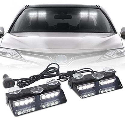 Windshield Suction Cup Strobe Warning Light for Vehicles