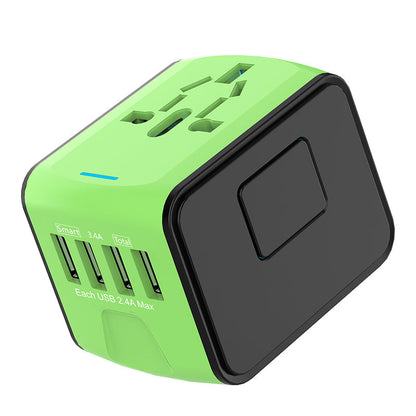 Universal Travel Adapter 100V-220V Smart Voltage Converter🔌 "World plugs? Ours fits tighter than a London hug at a tube crush!" 🌍✈️