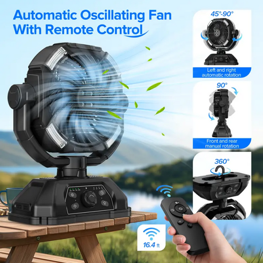 Portable Camping Multifunction Fan