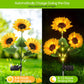 📢📢40% OFF !! ⏰ Sunflower Solar Lights – Auto On/Off, 14H Glow, IP65 Waterproof ☀️