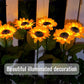 📢📢40% OFF !! ⏰ Sunflower Solar Lights – Auto On/Off, 14H Glow, IP65 Waterproof ☀️