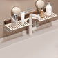 🔥Hot Sale 50% Off💥 Walnut Bathroom, Kitchen Suction Cup Shelf