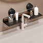 🔥Hot Sale 50% Off💥 Walnut Bathroom, Kitchen Suction Cup Shelf
