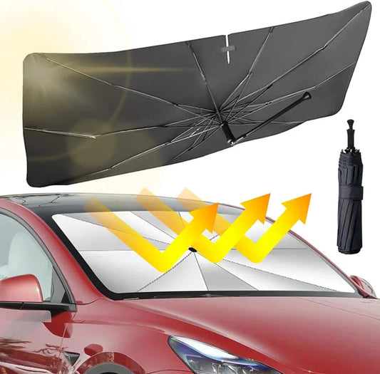 🔥🔥Mid-Year Mega Sale🔥🔥Car Windshield Sun Shade Umbrella - Foldable Car Umbrella Sunshade Cover UV Block Car Front Window (Heat Insulation Protection) for Auto Windshield Covers Most Cars