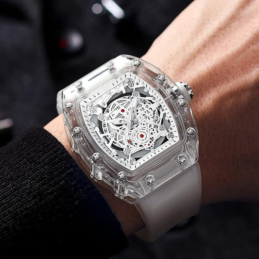 📢📢60 %  OFF !! ⏰Fashion Hollowed Men Watches