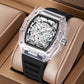 📢📢60 %  OFF !! ⏰Fashion Hollowed Men Watches