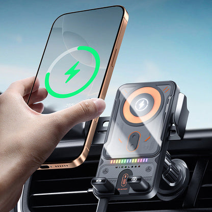 📢📢50%  OFF !! ⏰Over 50,000 sold! 📱Smart 2-in-1 Car Rotating Mobile Phone Holder & Wireless Charger⚡