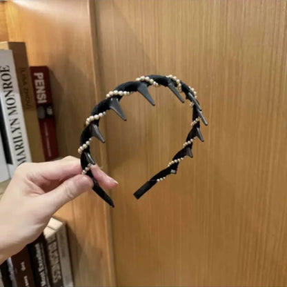🔥🔥Mega Summer Clearance🔥🔥Vintage High Cranium Artificial Pearl Hairband（50% OFF）