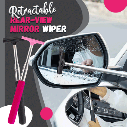 📢📢50% OFF !! ⏰Retractable Rear-view Mirror Wiper