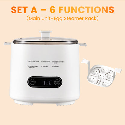 Mini Multi-Functional Egg Cooker Set with Smart Touch Panel📢📢Flash Sale: Ending in 3 Hours!⏰⏰