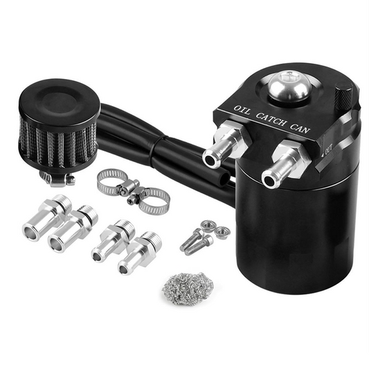 Aluminum Engine Oil Catch Breather Can Kit