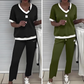 💜LAST DAY PROMOTION - 58%OFF💜Women's Casual V-Neck Top and Pants Set