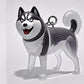 Dog Hair Collector Keychain