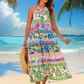 📢📢50% OFF !!!⏰Women's Charming Loose Bold Print Dresses