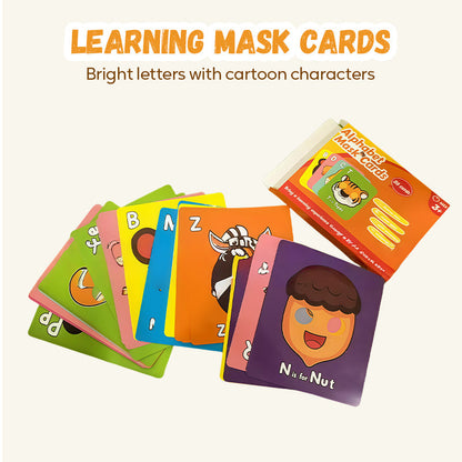 🔥Teaching Gift Special Offer 50%OFF🔤✍26 PCS Fun ABC Learning Mask Cards