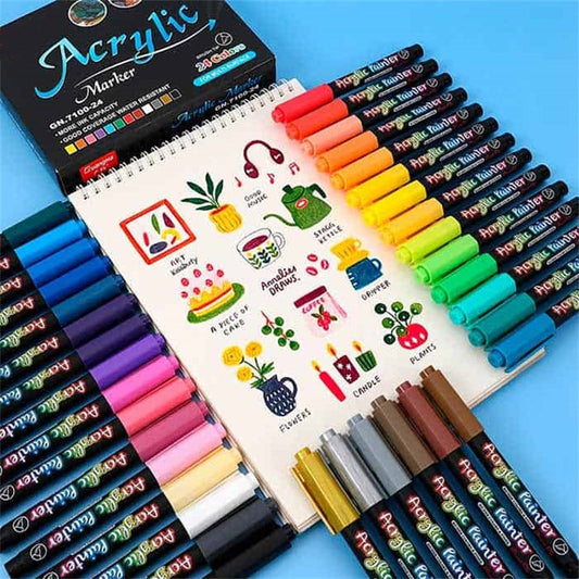 Water-Based Acrylic Paint Pen Set