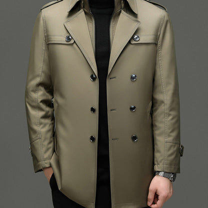 🔥50% discount🔥Men's Medium-Length Trench Coat with Detachable Inner