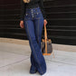 📢📢50%  OFF !!⏰👖Women's Fashionable High-Waisted Flared Jeans