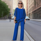 📢📢50% OFF !!!⏰Women’s Irregular Chiffon Tops ＆ Wide-Leg Pants 2-Piece Set
