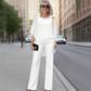 📢📢50% OFF !!!⏰Women’s Irregular Chiffon Tops ＆ Wide-Leg Pants 2-Piece Set