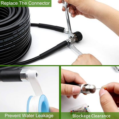 💦 69% OFF INSTANT! 🚿 5800PSI Sewer Jetter Kit - High-Pressure Nozzle & Hose for Clogged Drains/Pipes, Compatible with Most Pressure Washers 🔧📦