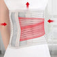 Waist protector with breathable steel plate and pressed mesh with hea