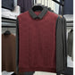 Men's Casual Faux Two-Piece Long-Sleeve Top - Buy 2 Get Free Shipping