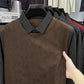 Men's Casual Faux Two-Piece Long-Sleeve Top - Buy 2 Get Free Shipping