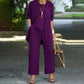 📢📢50%  OFF !!⏰Elegant Women's Relaxed Fit 3-Piece Set👚👖