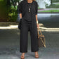 📢📢50%  OFF !!⏰Elegant Women's Relaxed Fit 3-Piece Set👚👖
