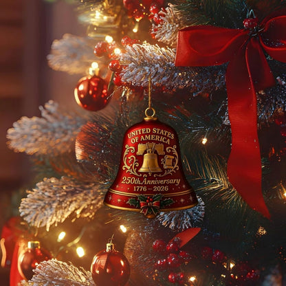 🎅🎅Anniversary Metal Bell Ornament📢📢Flash Sale: Ending in 3 Hours!⏰⏰