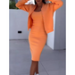 📢📢50% OFF !!!⏰Spaghetti Strap Bodycon Dress & Jacket Set