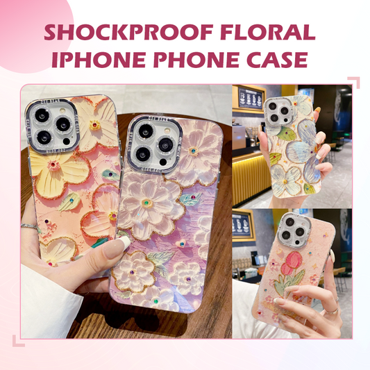 🔥 LAST DAY PROMOTION ⏰Shockproof Floral iPhone Phone Case