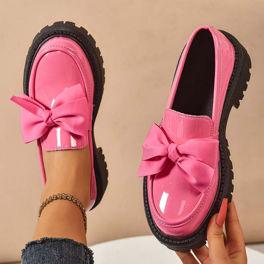 💜 LAST DAY PROMOTION - 50%OFF 💜 Chic Sweet Platform Loafers with Bow