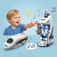 📢📢52%OFF!!!✨🎁The finest gift-Rechargeable Transforming Train Robot Toy