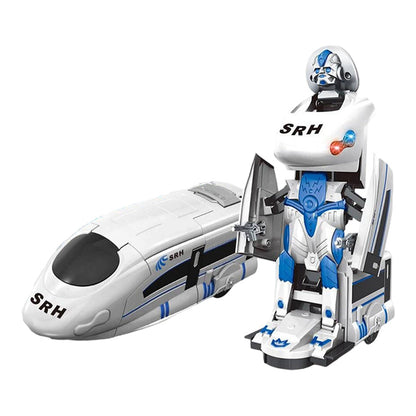 📢📢52%OFF!!!✨🎁The finest gift-Rechargeable Transforming Train Robot Toy