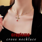 Colorful Rhinestone Cross Pendant Necklaces
