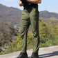 Men's Solid Color Slim-fit Cargo Pants for Spring and Autumn