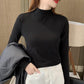 🔥Limited stock available 50% OFF🔥Women's Comfortable Solid Color Half High Neck Long Sleeve Top