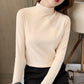 🔥Limited stock available 50% OFF🔥Women's Comfortable Solid Color Half High Neck Long Sleeve Top