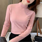 🔥Limited stock available 50% OFF🔥Women's Comfortable Solid Color Half High Neck Long Sleeve Top
