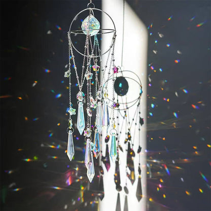 CATCH THE SUN, CATCH JOY – Rainbows That Dance in Your Home! 🌈Radiant Hanging Crystal Prism Suncatcher Pendant