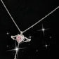 🎁50% OFF💗Pink Angel Wings Necklace
