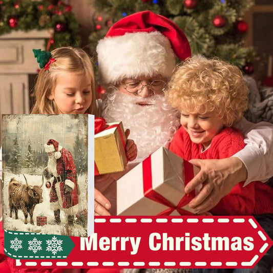 🎄Christmas Sale 57% OFF🎉Advent Calendar with Highland Cow Design